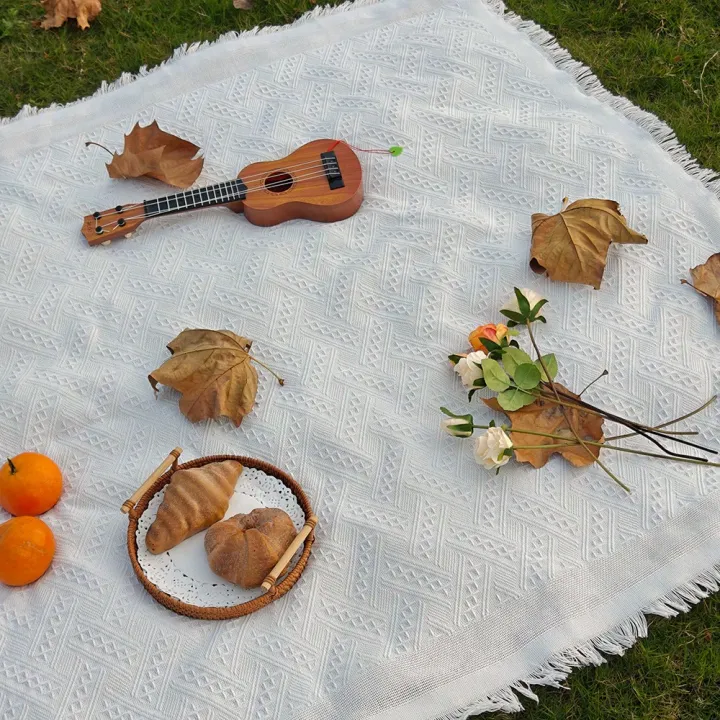 Bohemian%20Style%20Outdoor%20Picnic%20Mat%20with%20Tassel%20Camping%20Blanket%20T-Grid%20Tablecloth%20for%20Festival%20Parties%20Decor%20Spring%20Outdoor%20Picnic%20-%20Image%202