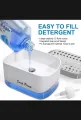Dish Washing soap dispenser with sponge caddy holder for kitchen sink 2in 1 countertop soap pump dispenser. 