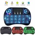 Wireless Keyboard with Touchpad Mouse Use for Windows PC, Android TV Box, Slideshow Presenter, and More Keypad Features Enhanced Function Keys LED Backlighting. 