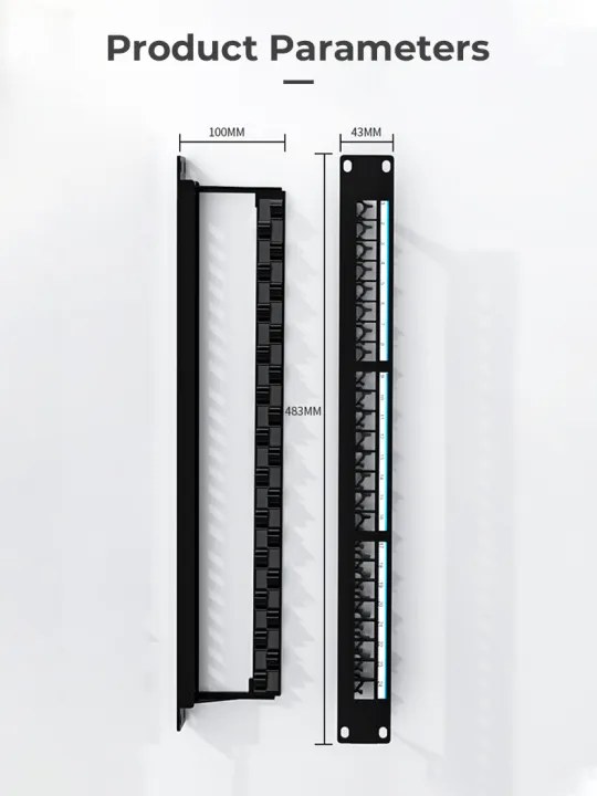ZOERAX%2024%20Port%20Blank%20Patch%20Panel%20UTP/STP%20with%20Adjustable%20Rear%20Cable%20Management%20Bar%20for%20RJ45%20CAT5e,%20CAT6,%20CAT6A,%20USB,%20HDMI%20-%20Image%206