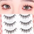 5-pair Manga Eye A Shaped False Eyelashes Wet Lashes Thick Manhua Spiked Eyelashes Naturally Soft Douyin Makeup Lash Extension. 