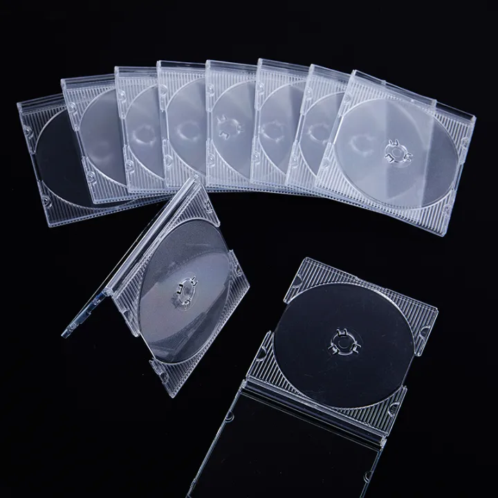 5/10pcs Household Standard Single Disc Storage Boxes DVD Case CD Case ...