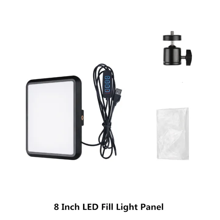 LED%20Photography%20Video%20Light%20Panel%20Lighting%20Photo%20Studio%20Lamp%20Kit%20with%208/12%20Inch%20Adjustable%20Brightness,for%20YouTube%20Live%20Streaming%20-%20Image%208
