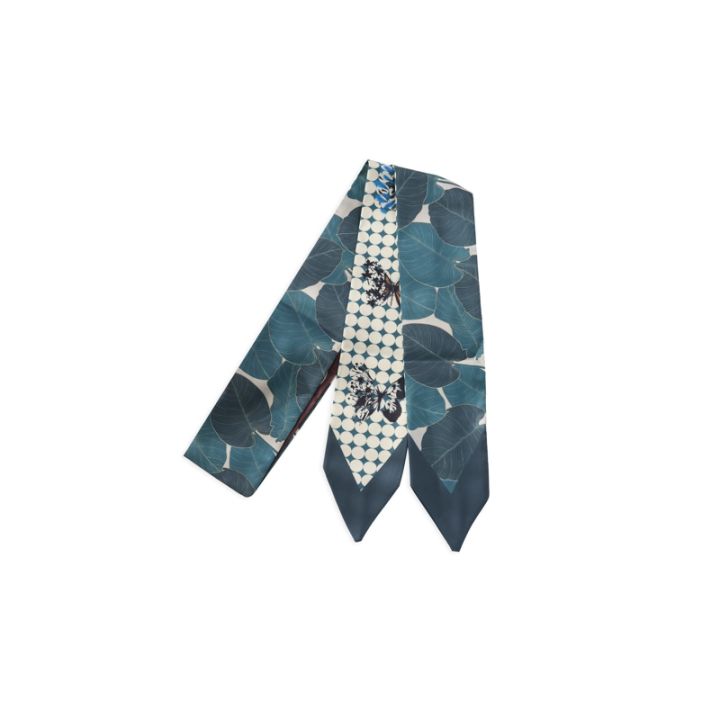 2021%20New%20Summer%20130*7%20Ins%20Small%20Hairband%20Lovely%20Print%20Long%20Silk%20Scarf%20Wrist%20Ribbon%20Skinny%20Scarf%20For%20Women%20-%20Image%205