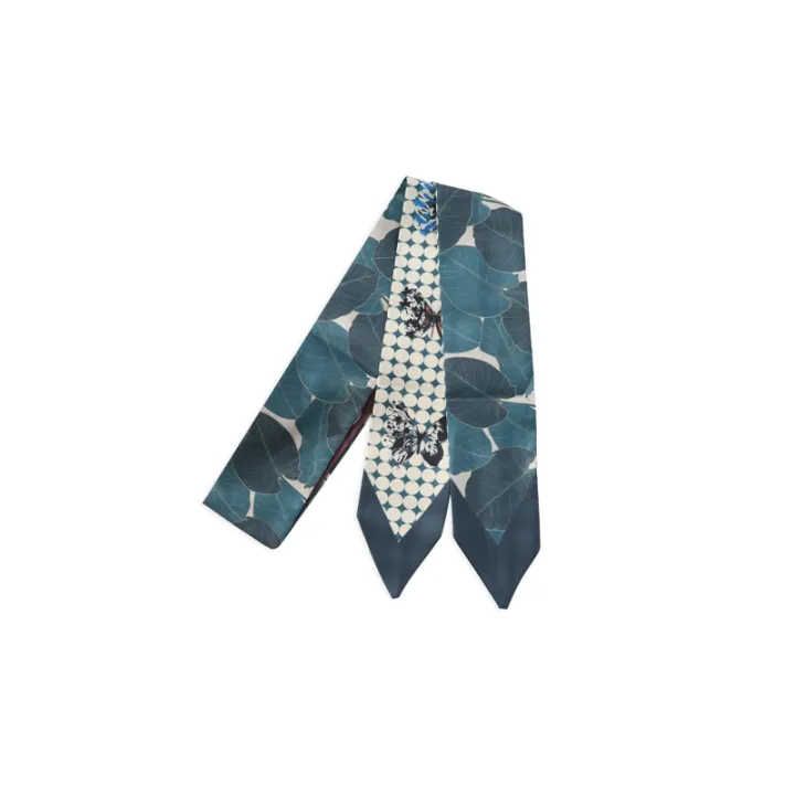 2021%20New%20Summer%20130*7%20Ins%20Small%20Hairband%20Lovely%20Print%20Long%20Silk%20Scarf%20Wrist%20Ribbon%20Skinny%20Scarf%20For%20Women%20-%20Image%205