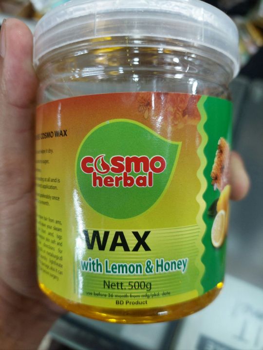 Cosmo%20Herbal%20wax%20Lemon&honey%20%20with%2080piece%20strips%20and%202piece%20Applicator%20-%20Image%202