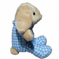 Dan Dee Plush Bunny Rabbit Sings Jesus Loves Me Blue Gingham with music 10 inch. 