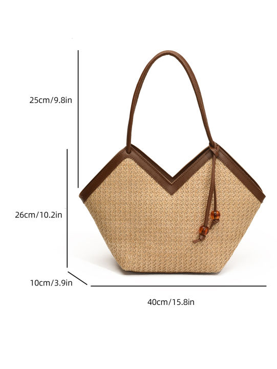 Color%20blocking%20woven%20straw%20woven%20bag%20for%20women,%20large%20capacity%20versatile%20shoulder%20bag,%20popular%20commuting%20tote%20bag%20suitable%20for%20g%20-%20Image%206