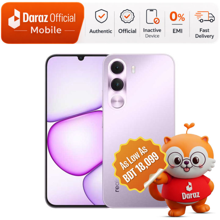 Realme C100i 4/128GB Smartphone – 7000mAh Battery, HD+ Display – Official Warranty