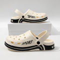 Men Women Sport Clogs Breathable Hole Slippers Thick Platform EVA Garden Shoes Non-Slip Outdoor Beach Sandals Indoor Home Slides.