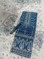 Unstitched orbindu voel material screen printed doller work,karchupi work three piece collection for women.