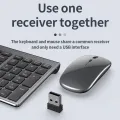Bluetooth Keyboard Three-mode Full-size Wireless Keyboard and Mouse Combo Multi-Device Rechargeable Keyboard Set. 