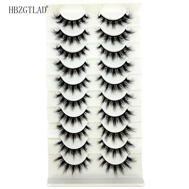 New%2010%20Pairs%20False%20Lashes%205D%20Faux%20Mink%20Lashes%20Fluffy%20Soft%20Volume%20Natural%20Eyelashes%20Cross%20Eyelashes%20Lashes%20Reusable%20Makeup%20Cils%20-%20Image%203