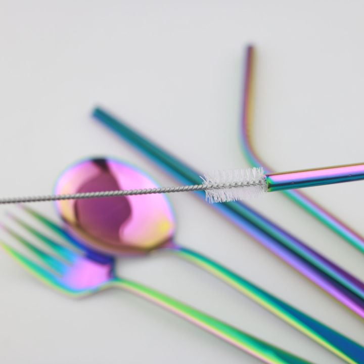 8Pcs/set%20Tableware%20Reusable%20Travel%20Cutlery%20Set%20Camp%20Utensils%20Set%20with%20stainless%20steel%20Spoon%20Fork%20Chopsticks%20Straw%20Portable%20case%20-%20Image%202