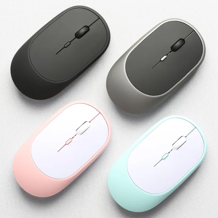 Rechargeable Wireless Mouse Dual Modes Bluetooth-compatible 2.4G USB Silent Ergonomic Mice For Laptop Pad Tablet Macbook Mause
