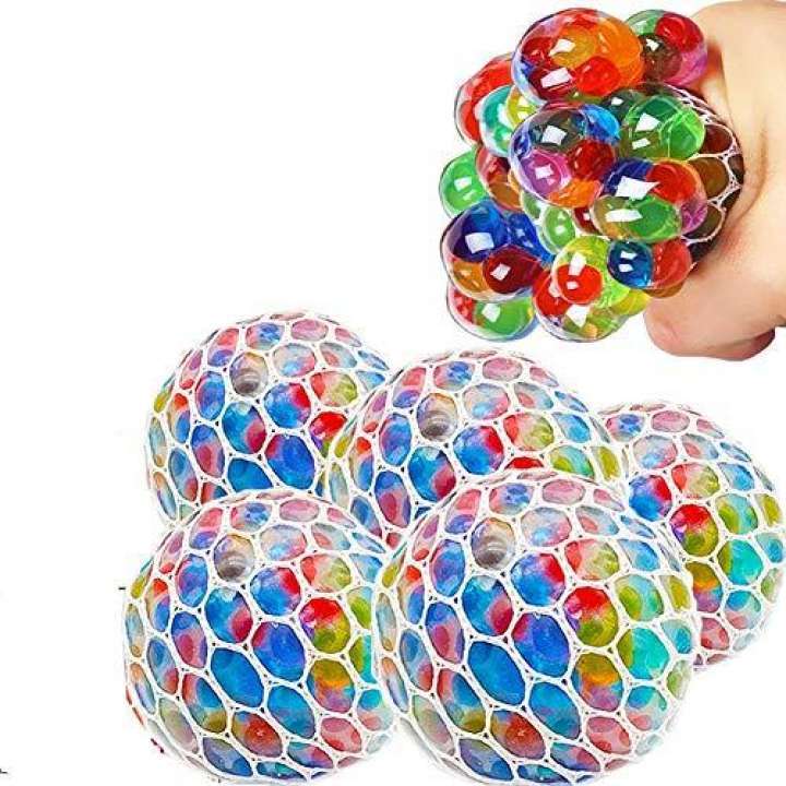 Magic Color-Changeable Grape Mesh Squish Ball – Stress Relief Squeezing ...