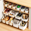 Curved Plastic Storage Bins Set - Multipurpose Home Organization Boxes for Cleaning Supplies & Household Essentials. 