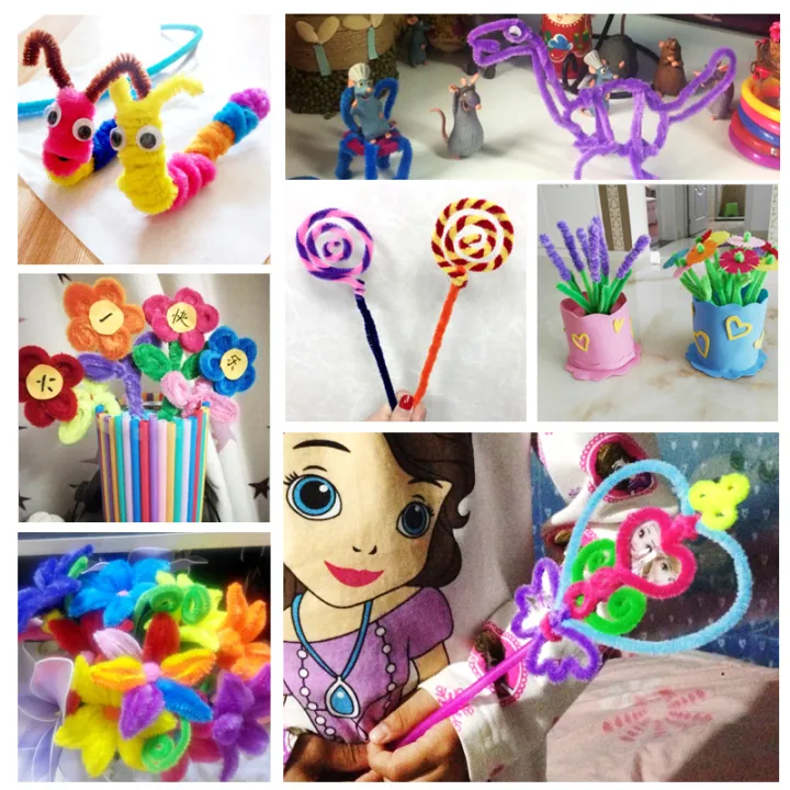 50/100pcs%2030cm%20Chenille%20Stems%20Pipe%20Cleaners%20Kids%20Plush%20Educational%20Toy%20Colorful%20Pipe%20Cleaner%20Toys%20Handmade%20DIY%20Craft%20Supplies%20-%20Image%206