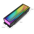 5V/3Pin ARGB AURA Sync Computer 2280 SSD M2 Radiator Aluminum PC RGB M.2 Nvme Cooler Heatsink Solid State Drive Heat Sink Cooler. 