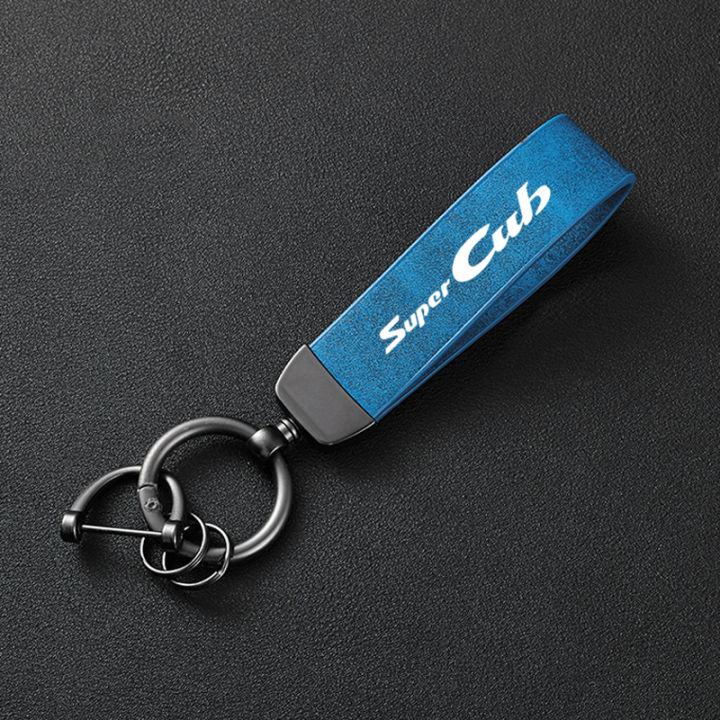For%20Honda%20Super%20CUB%20C70%2090%20110%20C125%20Accessories%20High-Grade%20Leather%20Motorcycle%20Keychain%20Holder%20Keyring%20-%20Image%203