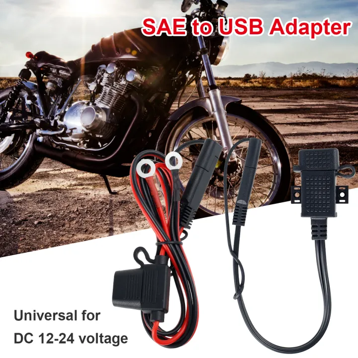 SAE%20to%20USB%20Adapter%205V/2.1A%20Professional%20Motorcycle%20USB%20Charger%20with%20Waterproof%20Cover%20SAE%20Quick%20Extension%20Cord%20Cable%20Connector%20-%20Image%203