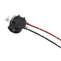 1 Pair For Headlight Base Connector Wiring Harness Adapter H7 Halogen Lamp Socket Holder.