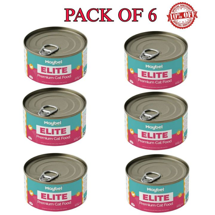 Maybel Elite Cat Food - Pack of 6 - 400gm