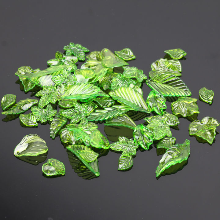 %E3%80%90Stylish%E3%80%91%2030pcs/lot%20Green%20Plastic%20Leaf%20Charms%20Leaves%20Beads%20Pendants%20For%20Diy%20Necklace%20Bracelet%20Earrings%20Jewelry%20Making%20Handmade%20Crafts%20-%20Image%204
