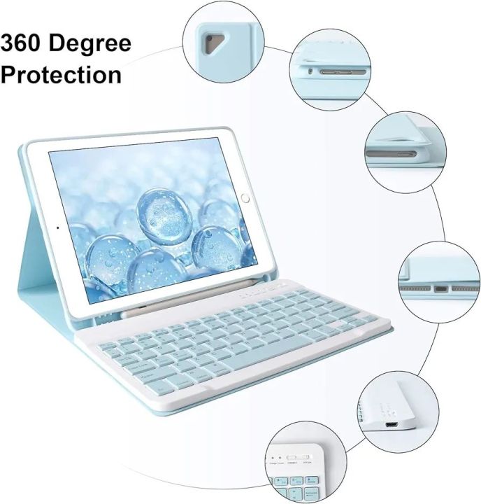 iPad%20Keyboard%20Case%20for%20iPad%209.7%20Inch%206th%20Gen%202018,%20iPad%20Case%209.7%20Inch%20with%20Keyboard%20Detachable,iPad%20Pro%209.7%20Keyboard%20iPad%20Air%202014,%20iPad%209.7%20Case%20with%20Pencil%20Holder(Blue%20-%20Image%205