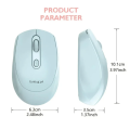 【Premium】 Rechargeable Dual Mode Wireless Mouse (Bluetooth + 2.4G) for Laptop, PC, MacBook, Smart TV Gaming & Office ~ Ergonomic Lightweight Design Mice with Silent Click Buttons & 1600 DPI Control | FunBug. 