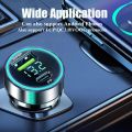 120W USB Digital Display Car Charger Fast Charging 2 port USB PD Charger in Car PD Car Adapter For iPhone15 Car Lighter Splitter. 