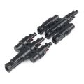 Mc4 3T Shape One-divided-three PV Solar Wire Connector. 