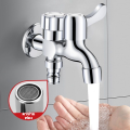 Multipurpose faucet, 2 way stainless steel faucet, 304 double faucet, washing machine, pool faucet, 2 way faucet, bathroom faucet. 