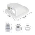 Caravan Solar Car Junction Box Cable Entry Gland Box Roof Wire Entry Cable Connector Holder Dual Hole Automotive Accessories. 