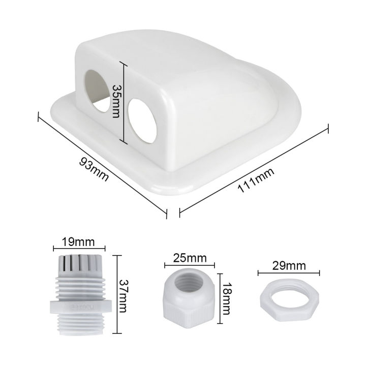 Caravan%20Solar%20Car%20Junction%20Box%20Cable%20Entry%20Gland%20Box%20Roof%20Wire%20Entry%20Cable%20Connector%20Holder%20Dual%20Hole%20Automotive%20Accessories%20-%20Image%206
