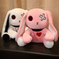 Spooky Gothic Bunny Stuffed Crazy Rabbit Plush Toys, Spooky Gothic Bunny Stuffed Animal Cute Horror Dreadful Bunny Doll, For Hal. 