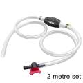 2M PVC Handy Manual Gas Oil Pump Car Fuel Pump Hand Straw Pump Durable For Liquid Gasoline Tuning Fuel Gasoline Diesel Pump. 