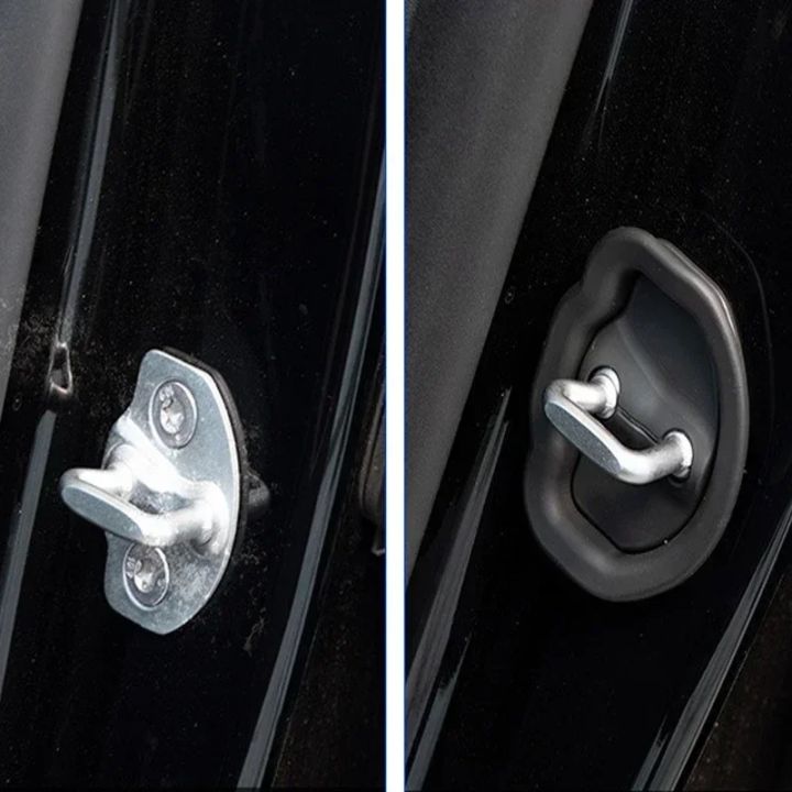 1/4pcs%20For%20Tesla%20Model%203/Y%20Car%20Door%20Mute%20Damping%20Cushion%20Silicone%20Door%20Lock%20Buckle%20Car%20Door%20Anti-collision%20Protective%20Cover%20-%20Image%206
