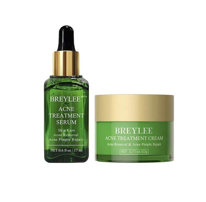 BREYLEE Acne Treatment Cream and Serum( 20g +17ml)