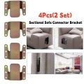 4Pcs Sectional Couch Connectors Bracket Universal Modular Sofa Interlocking Buckle, Couch Clips Furniture Connecting Fixture. 