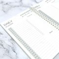 A5 size planner notebook clear PVC plastic cover with strap (daily/weekly/monthly). 