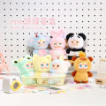 Genuine Mm Milk Candy Series Blind Box Plush Keychain Cute Doll Pendant Desktop Bag Ornament Surprise  Action Figure Toy. 