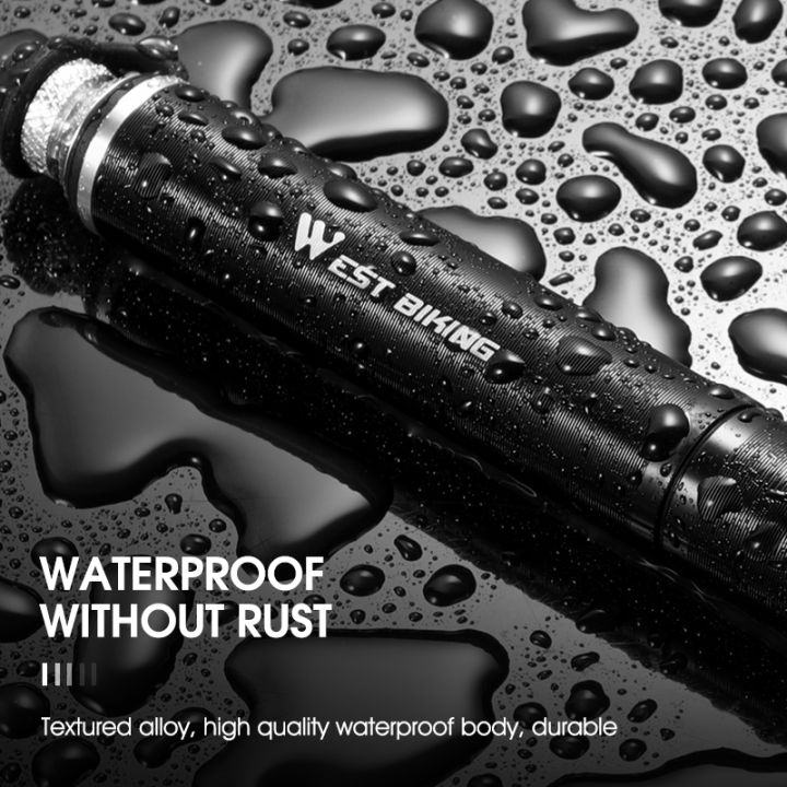 WEST%20BIKING%20Portable%20Bicycle%20Pump%20160PSI%20Mini%20Aluminum%20Alloy%20Bike%20Pump%20Schrader/Presta%20Valve%20Inflator%20MTB%20Road%20Bike%20Accessories%20-%20Image%204