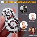 Chain Tooth Hand Spinner Metal Fidget Spinner Anti Stress EDC Toy for Adults. 