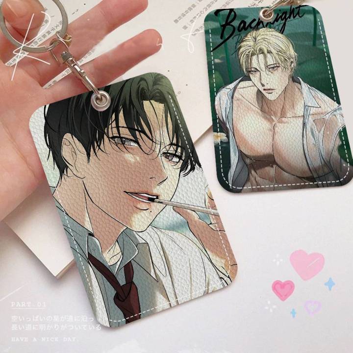 Backlight Bl Anime Rectangle ID Card Case Keychain Access Card Bag Key ...
