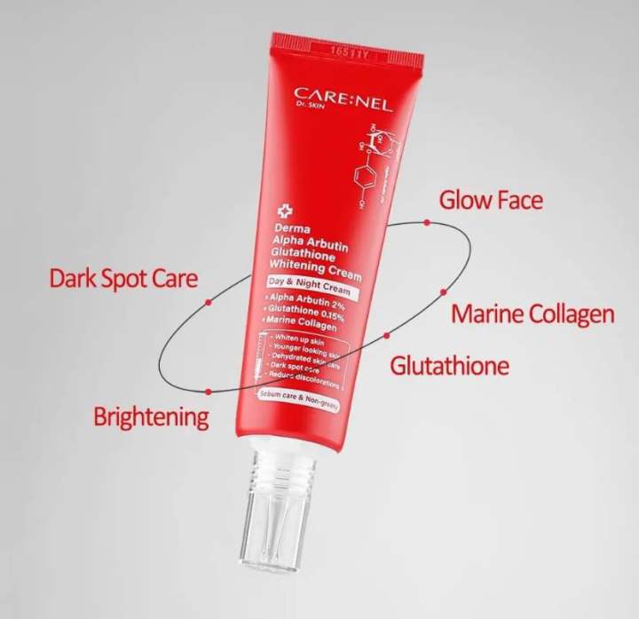 CARENEL%20Derma%20Alpha%20Arbutin%20Glutathione%20Whitening%20Cream%2045ml%20-%20Image%203