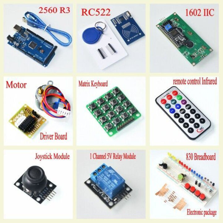 mega%202560%20r3%20starter%20kit%20motor%20servo%20RFID%20Ultrasonic%20Ranging%20relay%20LCD%20for%20arduino%20-%20Image%204