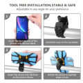 360° Removable Phone Holder Universal Phone Mount for Bicycle Motorcycle Scooter Stroller Phone Mount for 4" to 7" Smartphon.