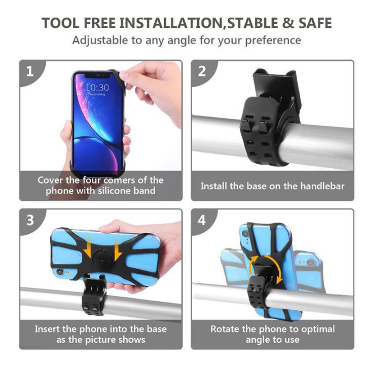 360%C2%B0%20Removable%20Phone%20Holder%20Universal%20Phone%20Mount%20for%20Bicycle%20Motorcycle%20Scooter%20Stroller%20Phone%20Mount%20for%204"%20to%207"%20Smartphon%20-%20Image%206
