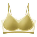 Ultra-thin Seamless Padded Bras For Women Ice Silk Underwear Small Chest Wireless Vest Push Up Bra Tube Tops Sleep Bra Intimates. 